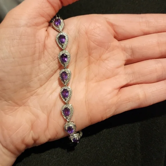 Amethyst bracelet - Picture 2 of 3